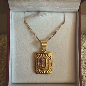 Bracha Initial Card Pendant—Gold Filled—BRAND NEW